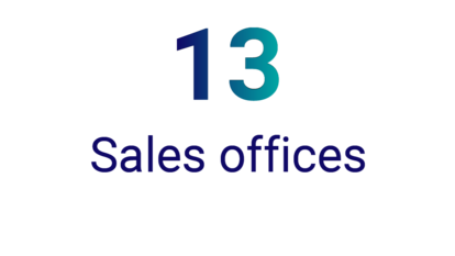 SEFPRO has 13 Sales Offices. 
